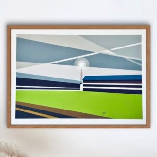 DERBY COUNTY BASEBALL GROUND Lines Poster Wall Art