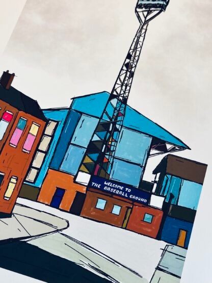 DERBY COUNTY BASEBALL GROUND Floodlight Poster Wall Art - Image 3
