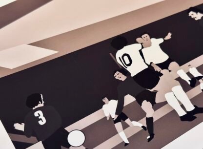 DERBY COUNTY BASEBALL GROUND Retro Poster Wall Art - Image 3