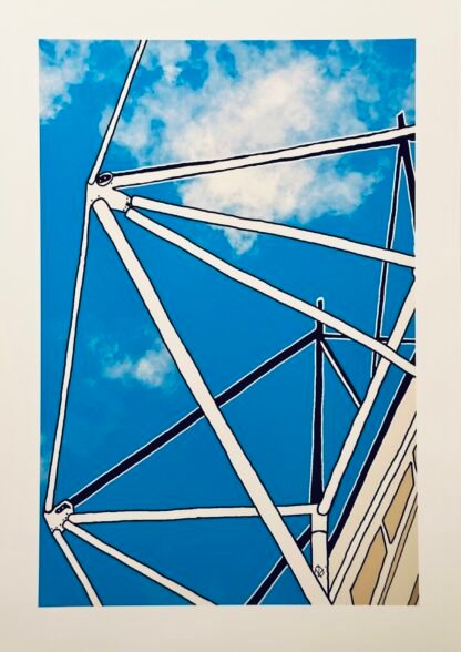 DERBY COUNTY PRIDE PARK Geometry Poster Wall Art - Image 2