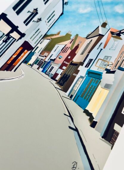 WHITBY North Yorkshire THE OLD SIDE Poster Wall Art - Image 3