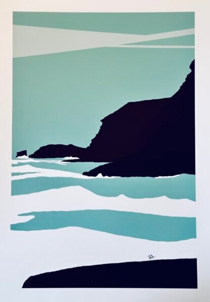 WHITBY North Yorkshire AT SEA Poster Wall Art - Image 2