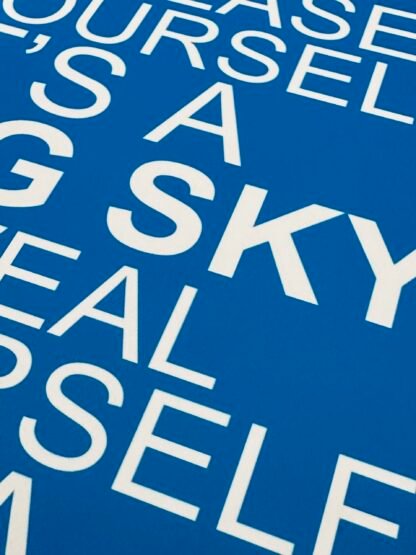 JOHN O’CALLAGHAN - BIG SKY Lyric Poster Wall Art - Image 4