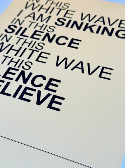 DELERIUM - SILENCE Lyric Poster Wall Art - Image 3