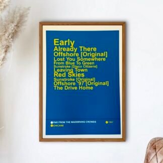 CHICANE - FAR FROM THE MADDENING CROWDS Album Poster Wall Art