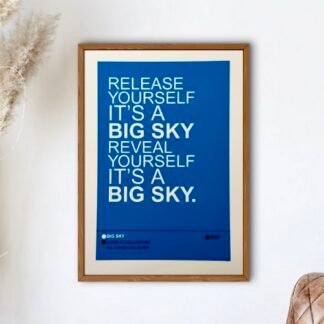 JOHN O’CALLAGHAN - BIG SKY Lyric Poster Wall Art