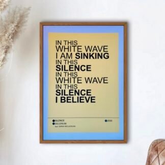 DELERIUM - SILENCE Lyric Poster Wall Art