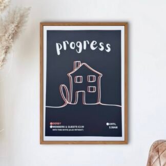 PROGRESS - DERBY CLUB NIGHT 90's Poster Wall Art