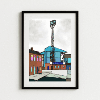 Baseball Ground Floodlight Print – Derby County