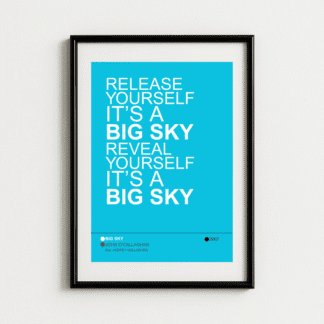 Big Sky Lyrics Print – John O’Callaghan