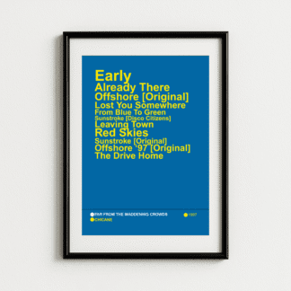 Chicane - Far From The Maddening Crowds Album Art Print