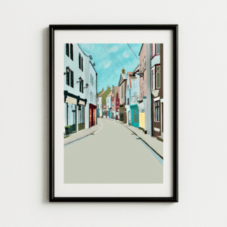 Whitby Old Side Art Print