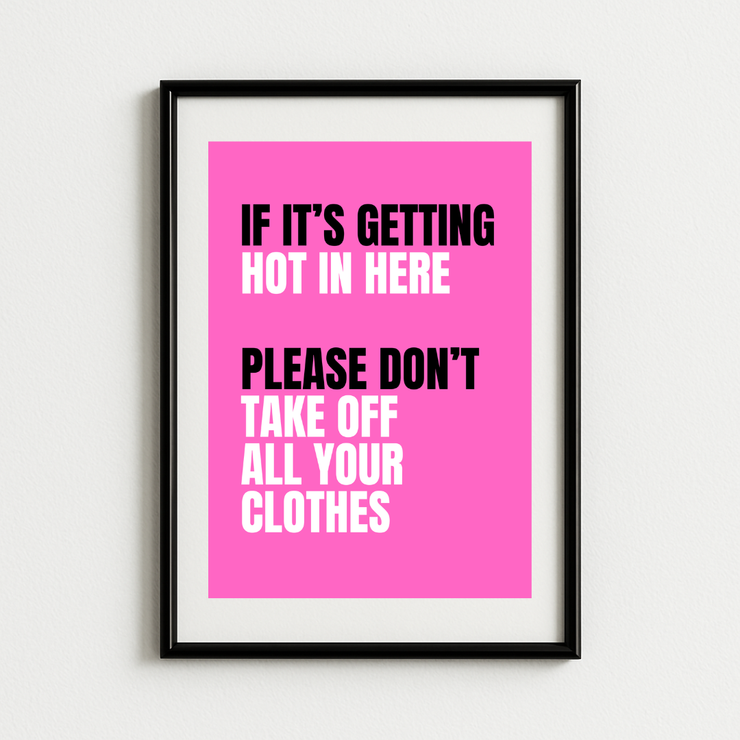 Hot In Herre Parody Print – Nelly