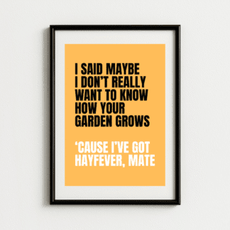 Live Forever Oasis Print – Funny Wall Art