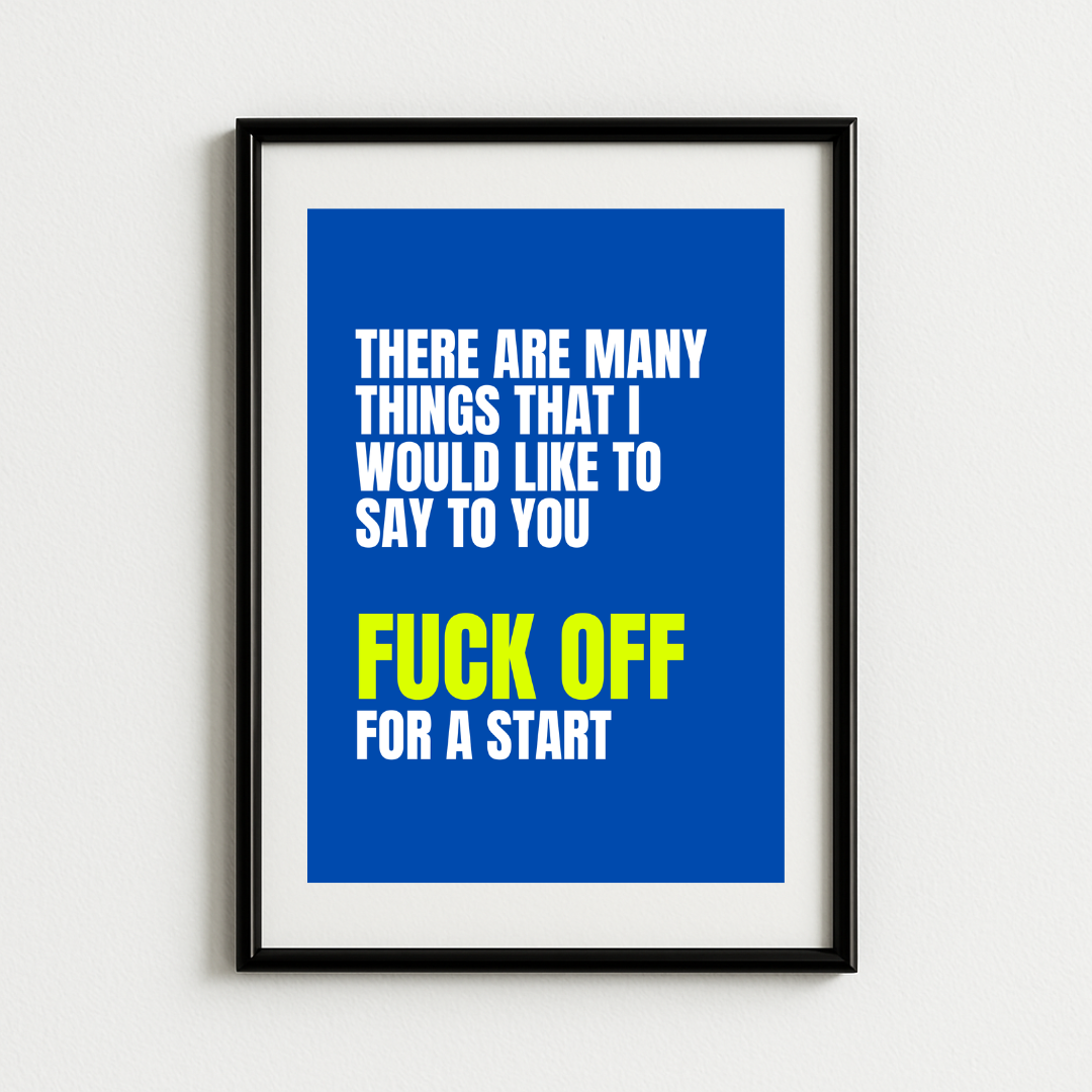 Wonderwall Parody Print – Oasis Art