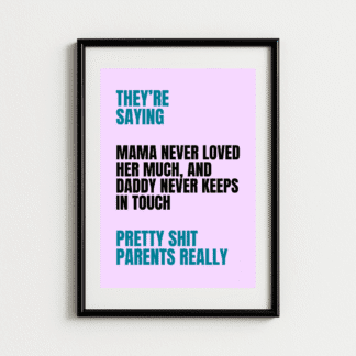 Savage Garden Parody Print – Lyric Art