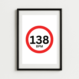 138bpm Trance Music Art Print
