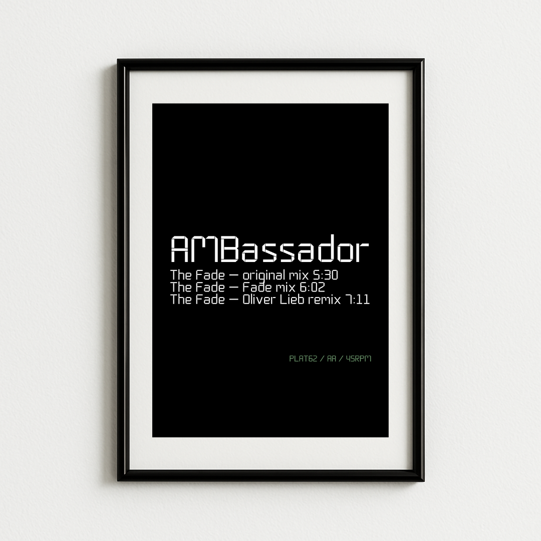 AMbassador - The Fade Trance Art Print