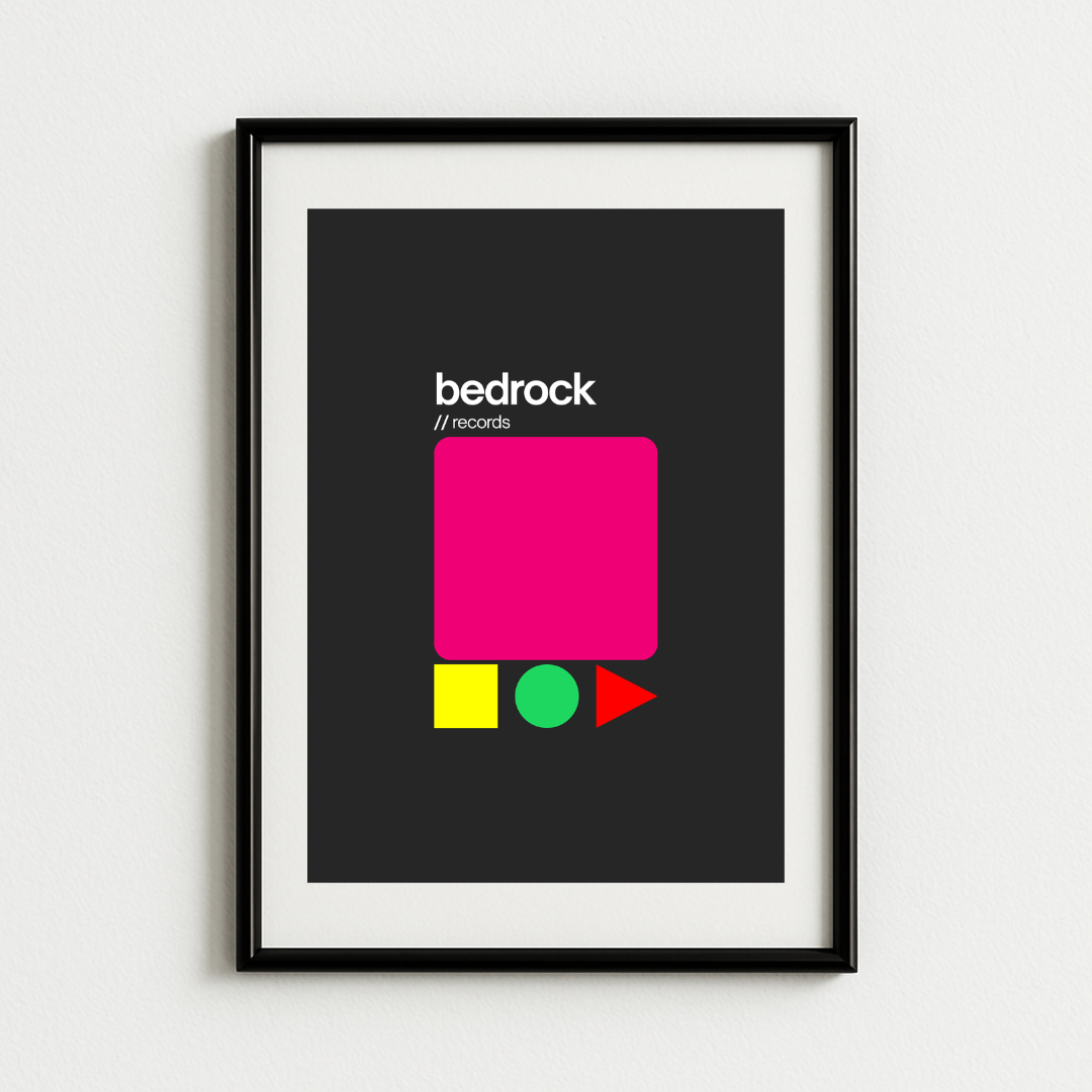 Bedrock Records Art Print