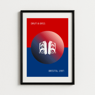 Bristol Drum & Bass Music Art Print