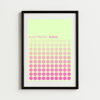 Electronic Audio Music Art Print