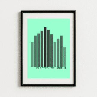 Electronic Levels Music Art Print