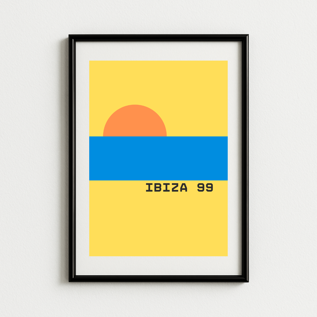 Ibiza 1999 Summer Trance Music Art Print