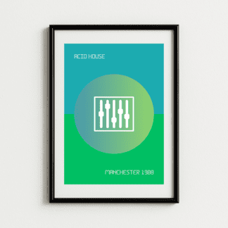Manchester Acid House Music Art Print
