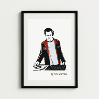 DJ Nick Warren | Minimal Trance Art Print