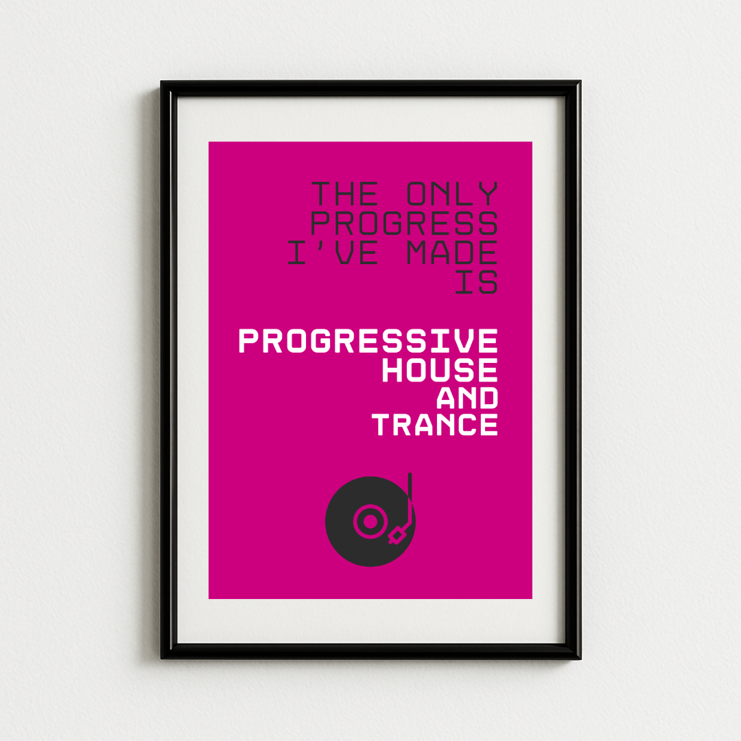 Progressive House And Trance Art Print