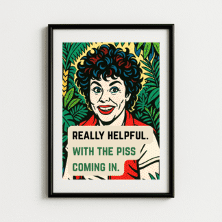 Ruby Wax I'm A Celeb Funny Art Print