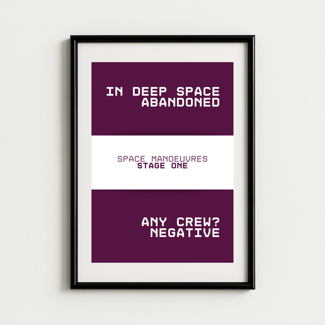 Space Manoeuvres - Stage One Trance Art Print