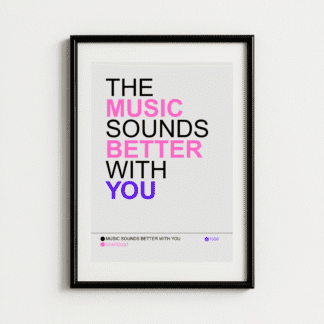 Stardust Lyrics Print – Music Wall Art